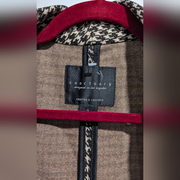 BNWOT Sanctuary Houndstooth  Blazer - Picture 2 of 7